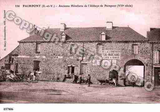 Ville de PAIMPONT, carte postale ancienne