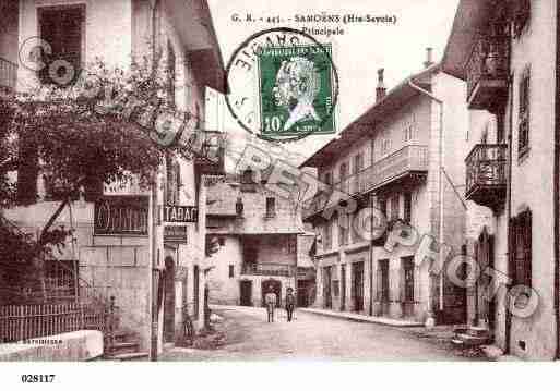 Ville de SAMOENS, carte postale ancienne