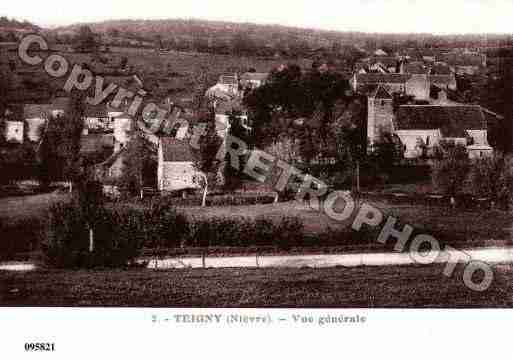 Ville de TEIGNY, carte postale ancienne