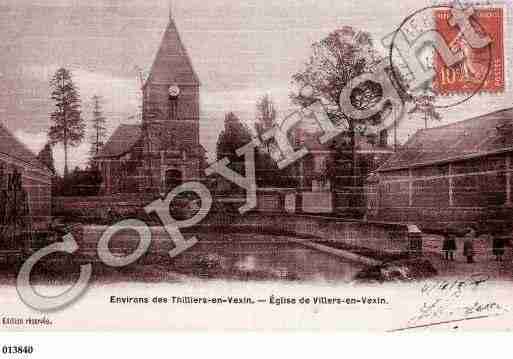 Ville de VILLERSENVEXIN, carte postale ancienne