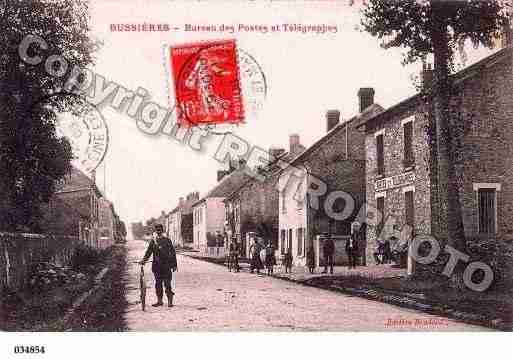 Ville de BUSSIERES, carte postale ancienne