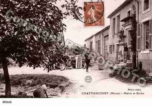 Ville de CHATTANCOURT, carte postale ancienne