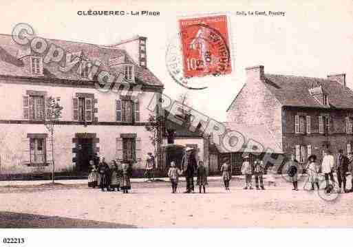 Ville de CLEGUEREC, carte postale ancienne