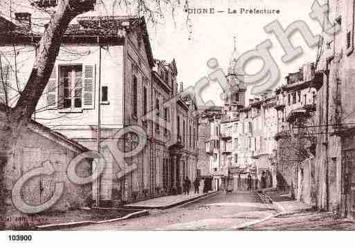 Ville de DIGNELESBAINS, carte postale ancienne