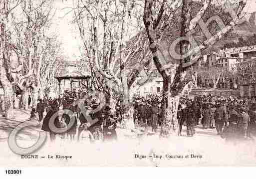 Ville de DIGNELESBAINS, carte postale ancienne