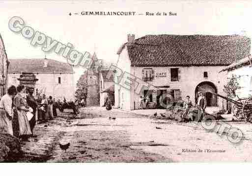 Ville de GEMMELAINCOURT, carte postale ancienne