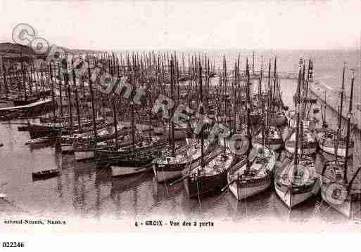 Ville de GROIX, carte postale ancienne