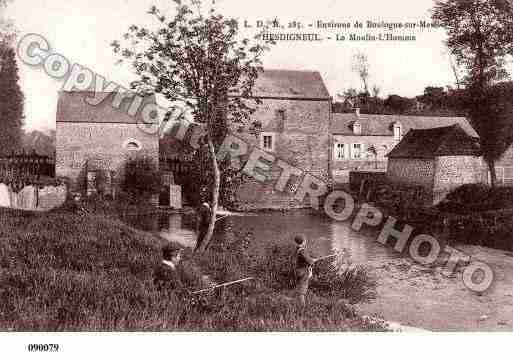 Ville de HESDIGNEULLESBOULOGNE, carte postale ancienne