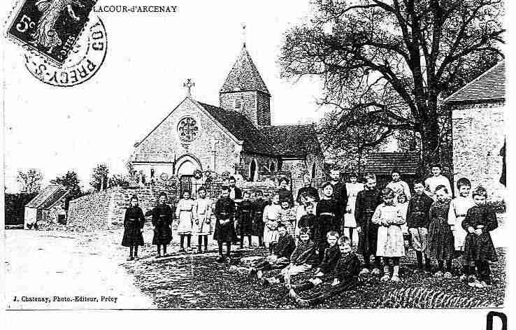 Ville de LACOURD'ARCENAY, carte postale ancienne