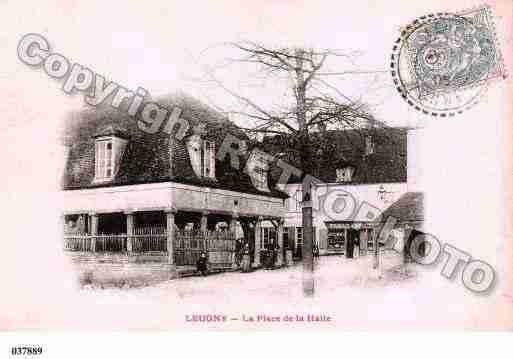 Ville de LEUGNY, carte postale ancienne