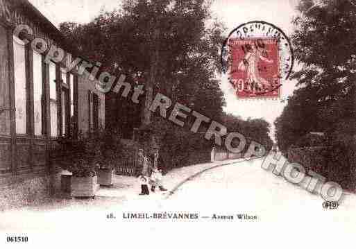 Ville de LIMEILBREVANNES, carte postale ancienne