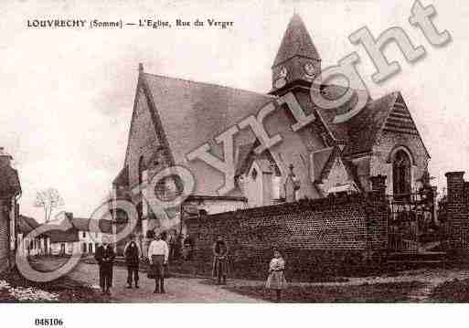 Ville de LOUVRECHY, carte postale ancienne