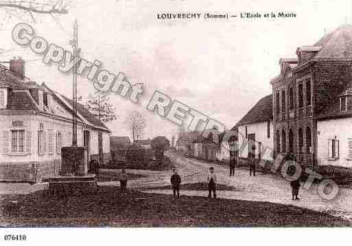 Ville de LOUVRECHY, carte postale ancienne