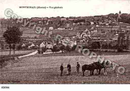 Ville de MONTMIRAIL, carte postale ancienne