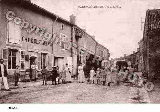 Ville de PAGNYSURMEUSE, carte postale ancienne