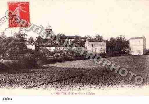 Ville de REALVILLE, carte postale ancienne