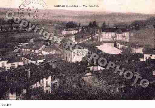 Ville de CANCON, carte postale ancienne