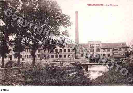 Ville de CHENEVIERES, carte postale ancienne