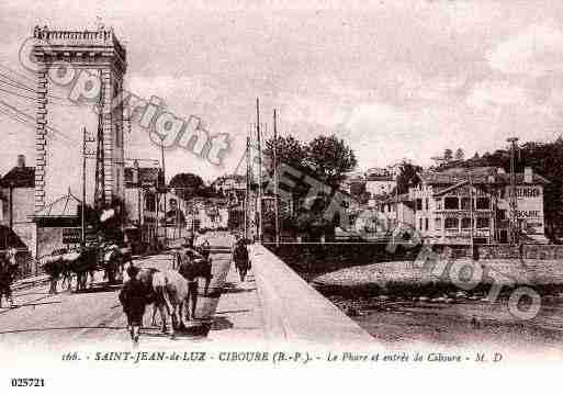 Ville de CIBOURE, carte postale ancienne