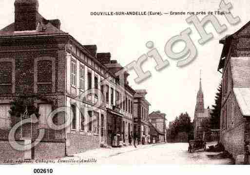 Ville de DOUVILLESURANDELLE, carte postale ancienne