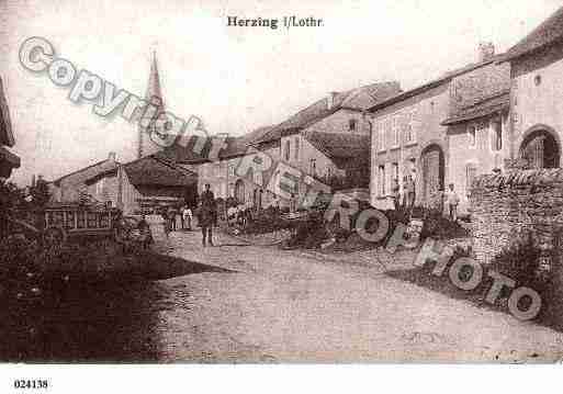 Ville de HERTZING, carte postale ancienne