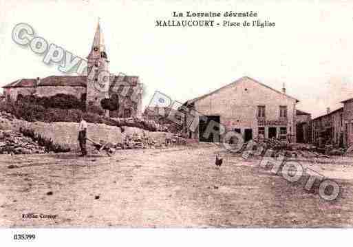 Ville de MALAUCOURTSURSEILLE, carte postale ancienne