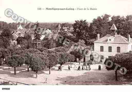 Ville de MONTIGNYSURLOING, carte postale ancienne