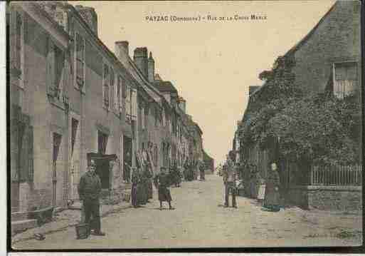 Ville de PAYZAC, carte postale ancienne