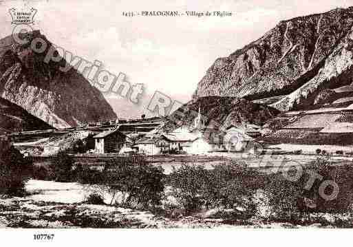 Ville de PRALOGNANLAVANOISE, carte postale ancienne