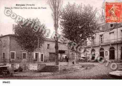 Ville de ROUJAN, carte postale ancienne