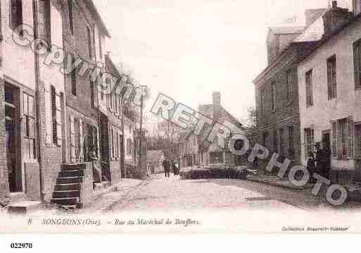 Ville de SONGEONS, carte postale ancienne