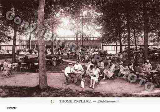Ville de THOMERY, carte postale ancienne
