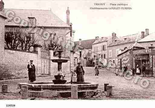 Ville de TRIGNY, carte postale ancienne