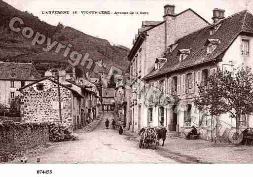 Ville de VICSURCERE, carte postale ancienne