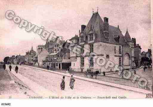Ville de AMBOISE, carte postale ancienne