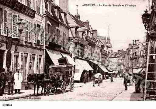 Ville de AUXERRE, carte postale ancienne