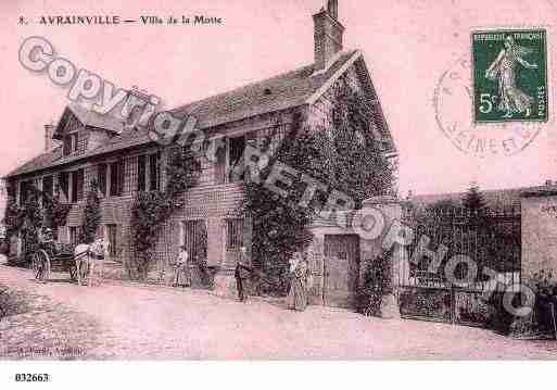 Ville de AVRAINVILLE, carte postale ancienne