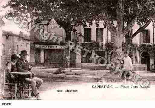 Ville de CAPESTANG, carte postale ancienne