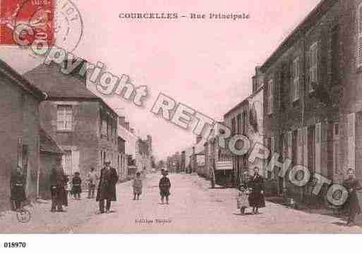 Ville de COURCELLES, carte postale ancienne