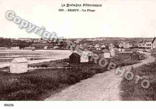 Ville de ERQUY, carte postale ancienne