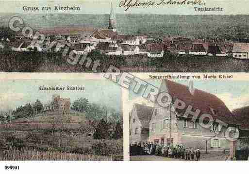 Ville de KIENTZHEIM, carte postale ancienne