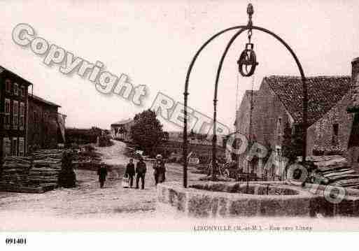 Ville de LIRONVILLE, carte postale ancienne