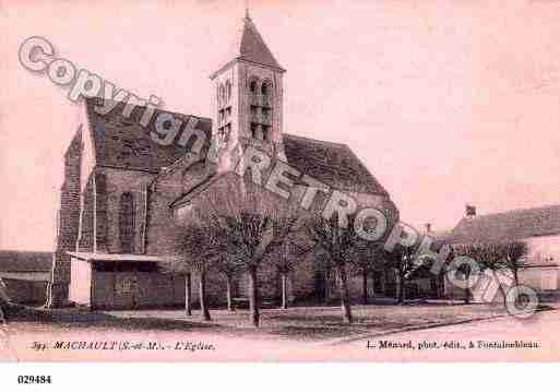 Ville de MACHAULT, carte postale ancienne