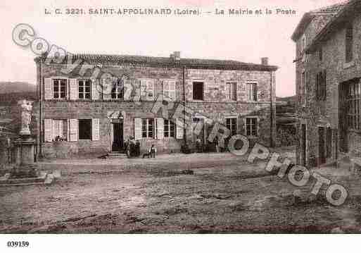 Ville de SAINTAPPOLINARD, carte postale ancienne