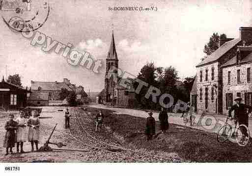 Ville de SAINTDOMINEUC, carte postale ancienne