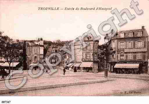 Ville de TROUVILLESURMER, carte postale ancienne