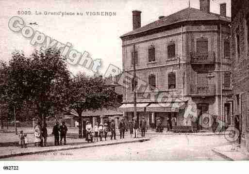 Ville de UNIEUX, carte postale ancienne