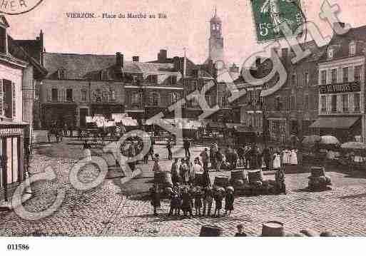 Ville de VIERZON, carte postale ancienne