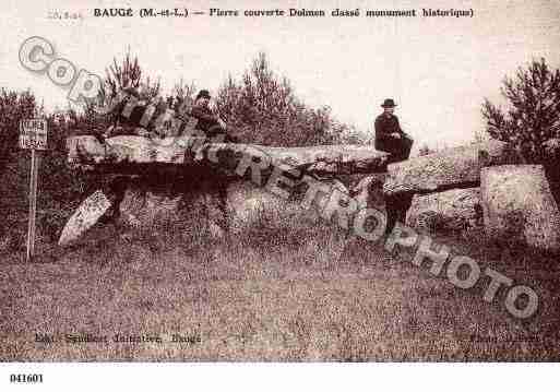 Ville de BAUGE, carte postale ancienne