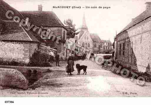 Ville de BLACOURT, carte postale ancienne